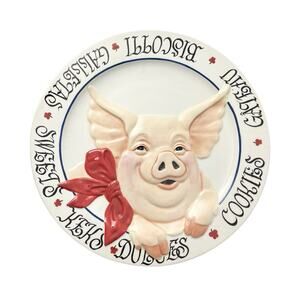 Jay Willfred of Andrea by Sadek & Joanne West “Tableaux” Pig Serving Platter 13”